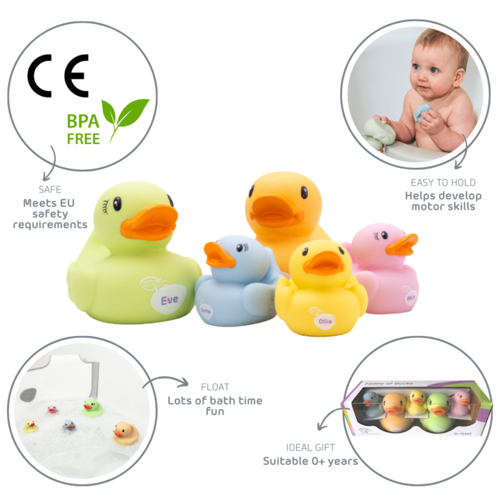 toy bath duck features