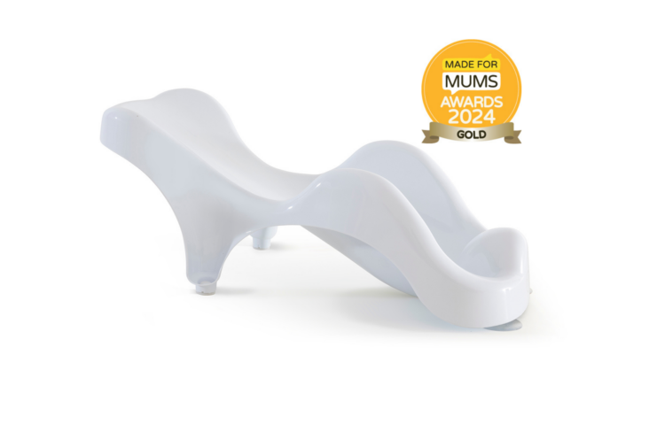 WarmWave Baby Bath Support Newborn White side on