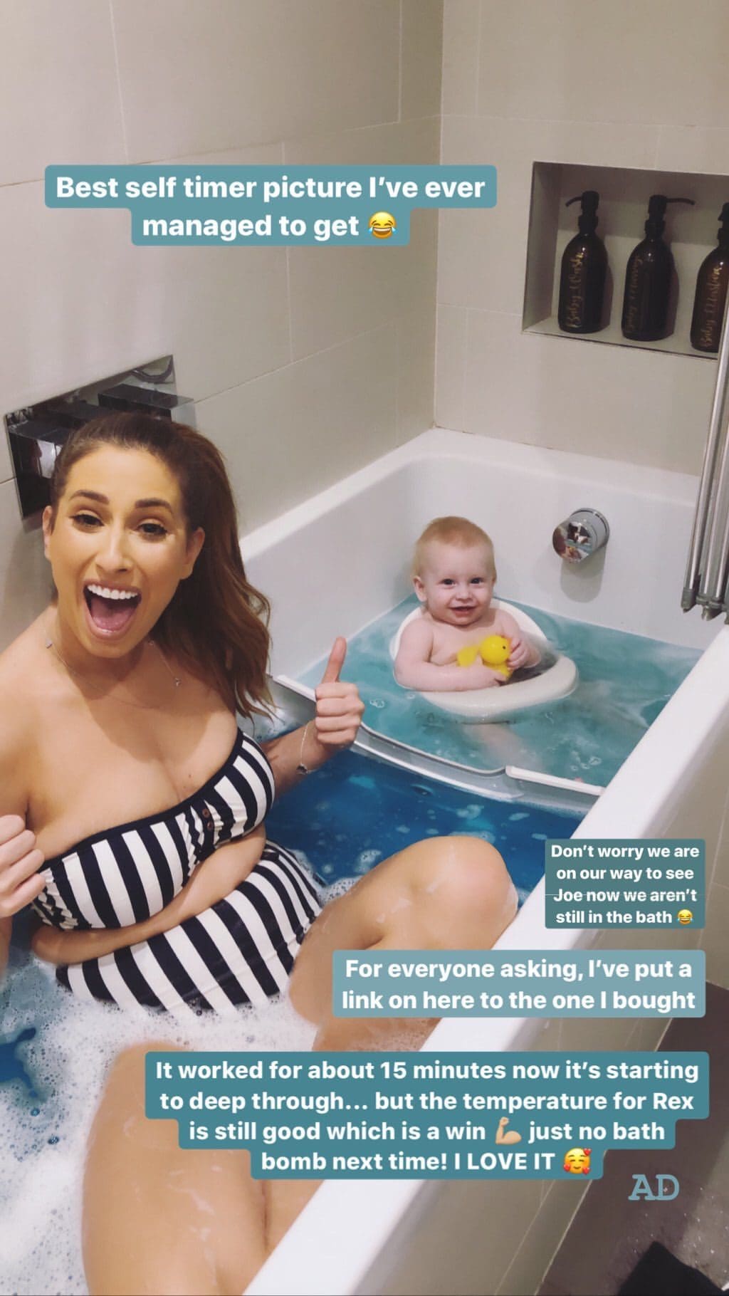 Stacey Solomon loves her BabyDam