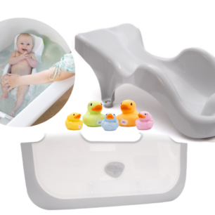 Bath Time Bundle from Newborn baby in grey with ducks