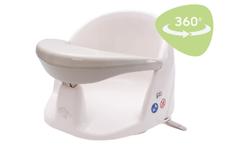 Orbital rotating bath seat