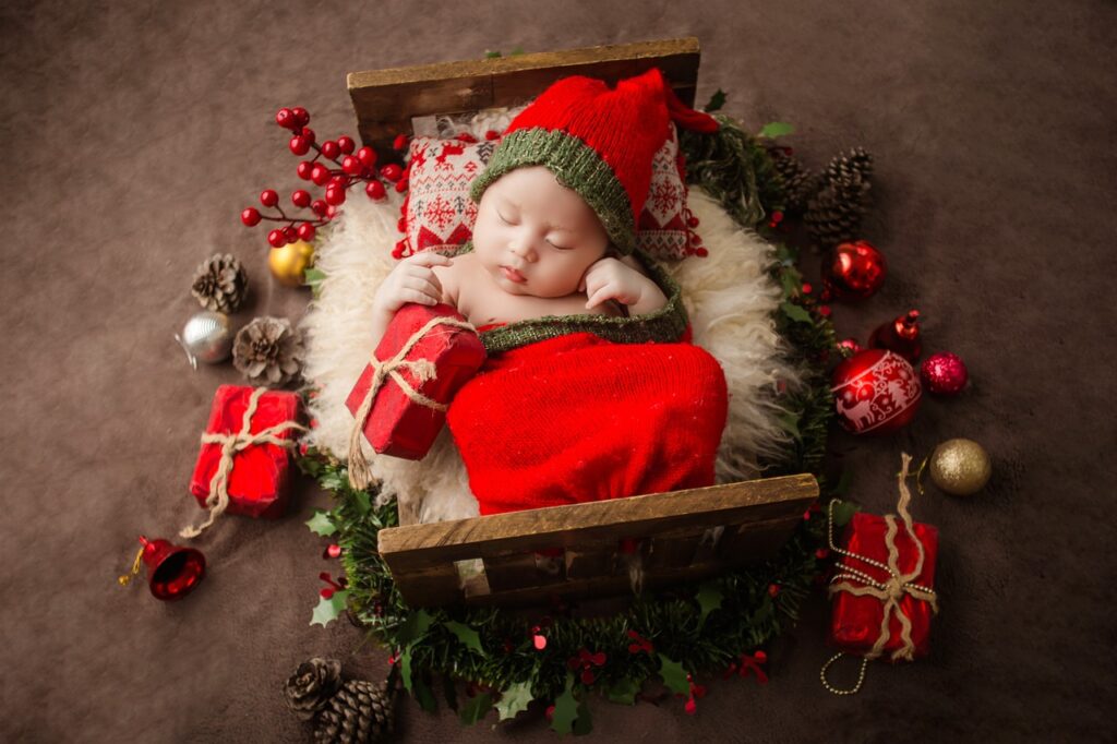 Newborn at Christmas